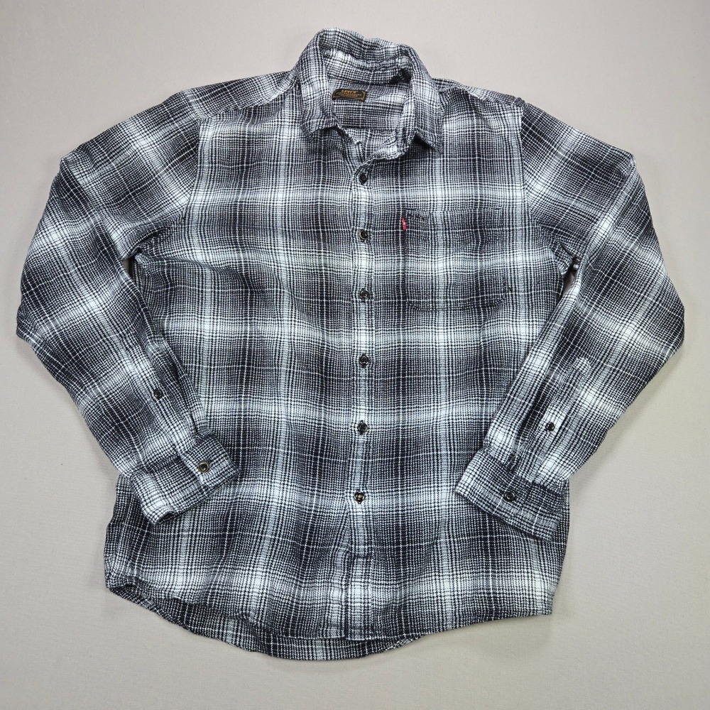 Levis Skateboarding Collection Plaid Long‎ Sleeve Button Up Shirt Men's Medium